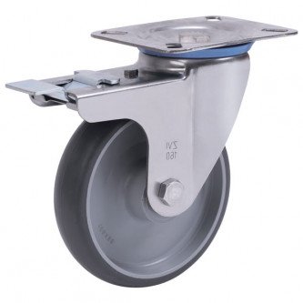Колёсная опора ALEX A-3302-MTB-200-F18 с тормозом