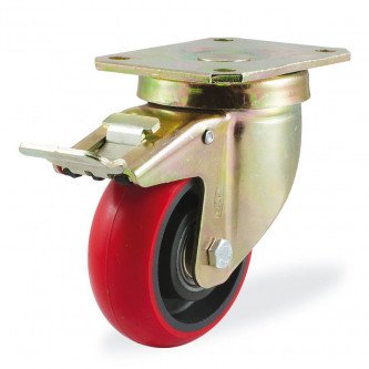 Колёсная опора KAMA 4102-K2OR-160-F18 с тормозом