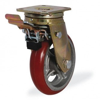 Колёсная опора KAMA 4302-D2OR-250-F09 с тормозом