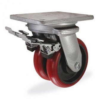 Колёсная опора KAMA 6702-K2OR-250-F09 с тормозом
