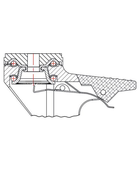 Колёсная опора KAMA P2801-MTR-125-F18 Колёсная опора KAMA P2801-MTR-125-F18